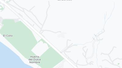 Kaart met de situering van het hotel