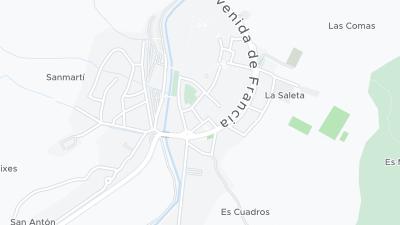 Kort over hotellets beliggenhed