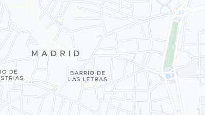 Kaart met de situering van het hotel