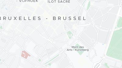 Kaart met de situering van het hotel