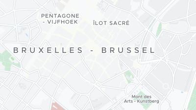 Kaart met de situering van het hotel