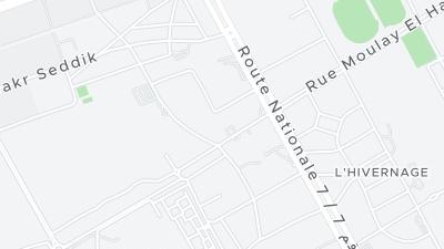 Mapa de localização do hotel