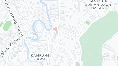 Mapa de localização do hotel