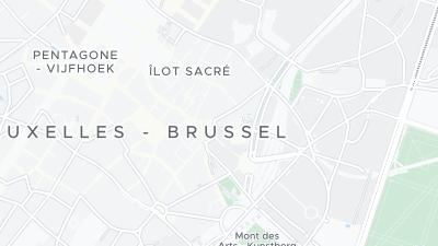 Kaart met de situering van het hotel