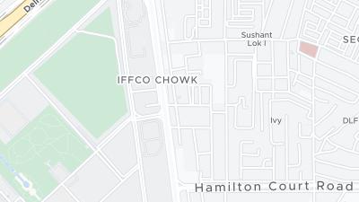 Kaart met de situering van het hotel