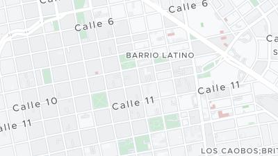 Kaart met de situering van het hotel