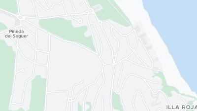 Mapa de localização do hotel