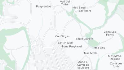 Mapa de localização do hotel