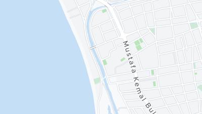 Kaart met de situering van het hotel