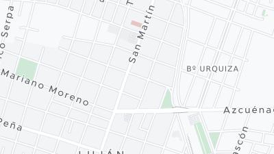 Kaart met de situering van het hotel