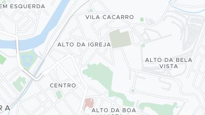 Kaart met de situering van het hotel