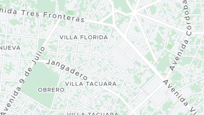 Kaart met de situering van het hotel