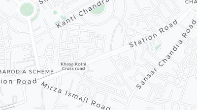 Mapa de localização do hotel