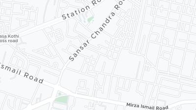 Hotel location map
