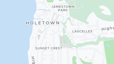 Kaart met de situering van het hotel