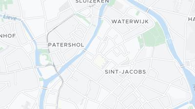 Kaart met de situering van het hotel