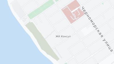 Kaart met de situering van het hotel