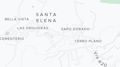 Kaart met de situering van het hotel