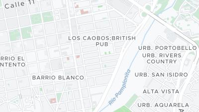 Kaart met de situering van het hotel