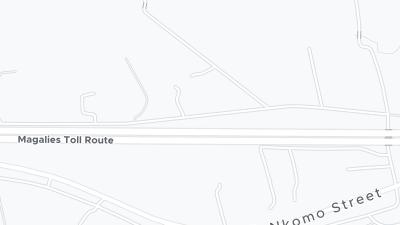 Kaart met de situering van het hotel