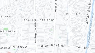 Kort over hotellets beliggenhed