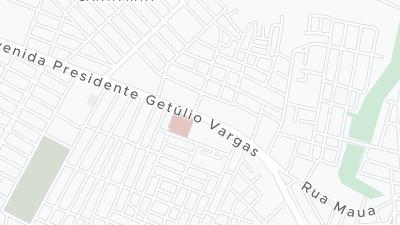 Kaart met de situering van het hotel