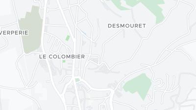 Kaart met de situering van het hotel