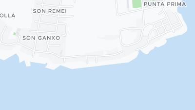 Kaart met de situering van het hotel