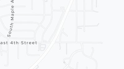 Kaart met de situering van het hotel