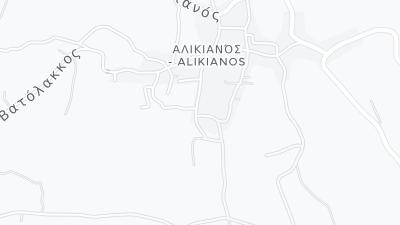 Kaart met de situering van het hotel