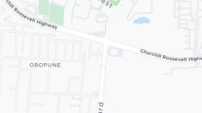 Kaart met de situering van het hotel