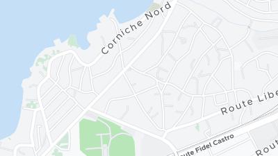 Mapa de localização do hotel