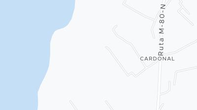 Kaart met de situering van het hotel