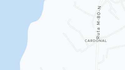 Kaart met de situering van het hotel