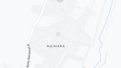 Kaart met de situering van het hotel