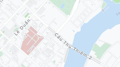 Kaart met de situering van het hotel