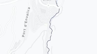 Kaart met de situering van het hotel