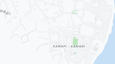 Kaart met de situering van het hotel