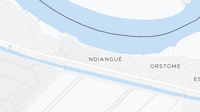 Kaart met de situering van het hotel