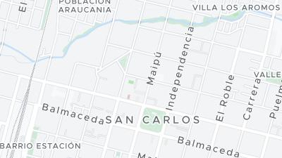 Kaart met de situering van het hotel