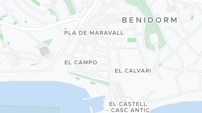 Mapa de localização do hotel