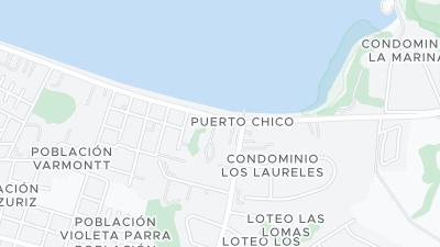 Kaart met de situering van het hotel