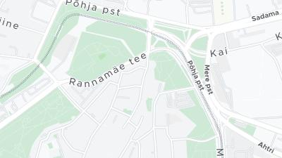 Kaart met de situering van het hotel