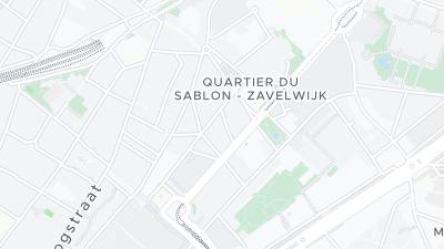 Kaart met de situering van het hotel