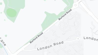 Kaart met de situering van het hotel