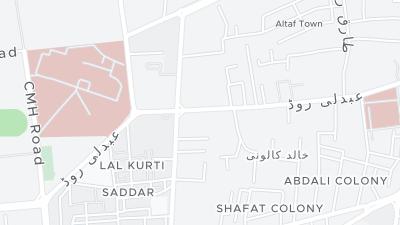 Kaart met de situering van het hotel