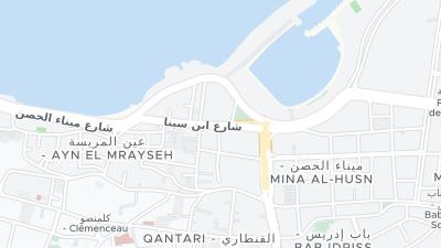 Hotel location map