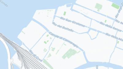 Kaart met de situering van het hotel