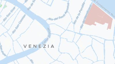 Kaart met de situering van het hotel