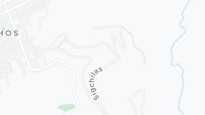 Kaart met de situering van het hotel